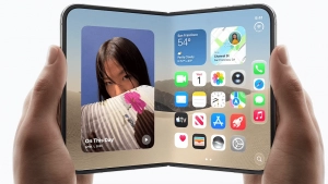 Apple ilk buklama smartfoni iPhone Duo modelini taqdim etdi