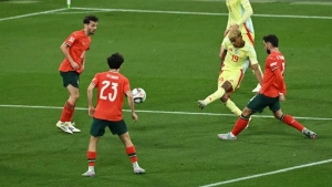 Spain finished the first half with a victory of 2:1