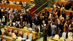 Many countries left the hall during Israel's speech at the UN