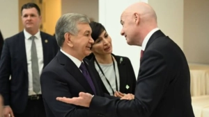 Mirziyoyev and Infantino discussed the development of football