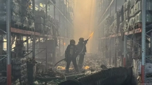 The Russian invasion caused significant damage in Lozova