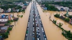 Heavy rains caused floods in southern Thailand