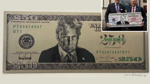 AQSHda Donald Tramp surati tushirilgan yangi banknota chiqarilishi mumkin