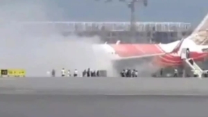 Air India samolyotida yong‘in yuz berdi, yo‘lovchilar xavfsiz