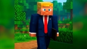 Trump's Minecraft hero image announced