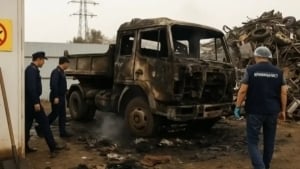 Olmaotada metall qabulxonada portlash yuz berdi