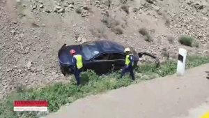 Qamchiqda haydovchi hushini yo‘qotdi, avtohalokatdan hayratli qutulish