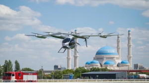 Astana shahrida ilk elektr havo taksisi sinovdan o'tkazildi