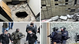 Neapol shahrida bankka bostirib kirganlar insonlarni garovga olishdi