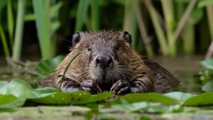 Beaver built a dam, railway stopped in Denmark for a week