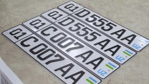 The most expensive license plate in Uzbekistan was sold for 965.3 million soums!