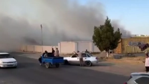 Ishtixon qabristonida 50 sotix yong‘in yondi