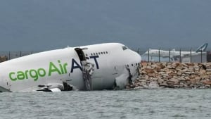 Cargo plane from Dubai veered off the road