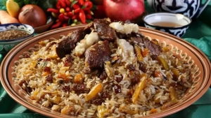 A 7-ton giant pilaf was cooked in Samarkand
