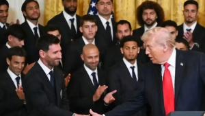 Трамп Лионеля Месси в Белом доме наградил