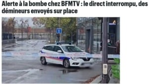BFMTV suspended its operations due to explosion risk