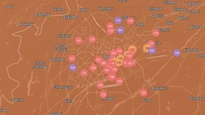 When will the air quality improve in Tashkent?