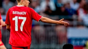 Batrakov received an award as a young football player