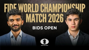 Javohir Sindorov dunyo shaxmat toji uchun bahsga kirishadi