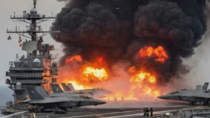 USS Gerald R Ford samolyot tashuvchisida yong‘in yuz berdi