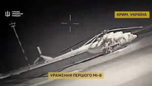 Ukraina dronlari Qrimda Rossiya vertolyotlarini yo‘q qildi