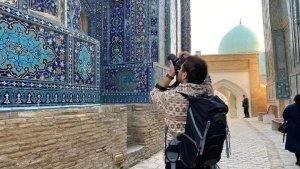 The number of tourists who visited Uzbekistan is 3.1 million