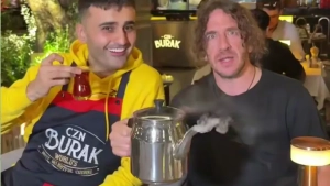 Puyol va Burak turk choyxonasida samimiy uchrashuv