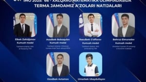 O‘zbekiston jamoasi matematika olimpiadasida rekord o‘rnatdi