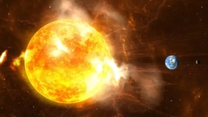 A strong magnetic storm lasts for 6 days on Earth