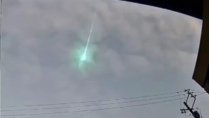 A bright meteor appeared in the sky over Japan