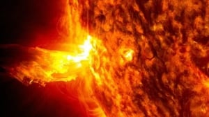 Strong solar flare: Possible impact on Earth