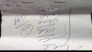 Doctor prescriptions in India must be written clearly and legibly