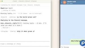 Claude Code endi Telegram va Discord orqali boshqariladi