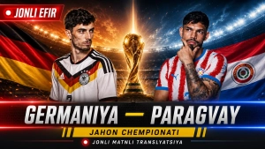 «Germaniya» «Paragvay» bilan jahon chempionatida o'ynaydi