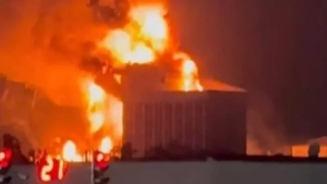 The fire was extinguished in the shop and house in Qibray