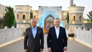 The King of Jordan visited the ancient city of Samarkand