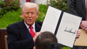 Trump imposed a 10 percent tariff on imported goods