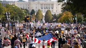 Millions of citizens in the US protested against Trump's policies