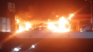 Samarqandda gaz quyish shoxobchasida yong‘in sodir bo‘ldi