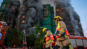 Hongkongda yirik yong‘in: bir o‘t o‘chiruvchi halok bo‘ldi