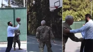 Президент Сирии сыграл в баскетбол с адмиралами США