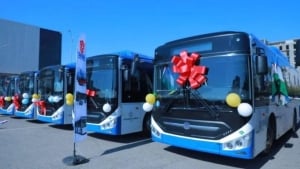 Buxoroga Xitoydan 24 ta yangi avtobus keldi