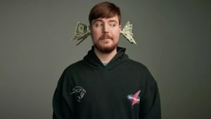 How much does MrBeast earn per month from YouTube?