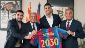 «Barselona» «Manchester Siti» yarimhimoyachisi Rodrini sotib olganini tasdiqladi