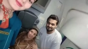 Students provided medical assistance on the Tashkent-Delhi flight