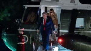 Trump's helicopter made an emergency landing in London due to a malfunction