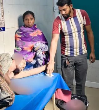 Woman's bravery: protected her husband from bears