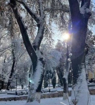 January 26: Overcast, cold, and frosty in Uzbekistan