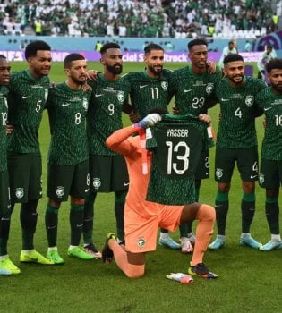 Saudi Arabia participates in the World Cup