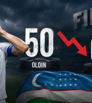 Сборная Узбекистана по футболу опустилась на 60-е место в рейтинге FIFA.